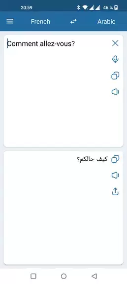 French Arabic Translator Captura de tela 1