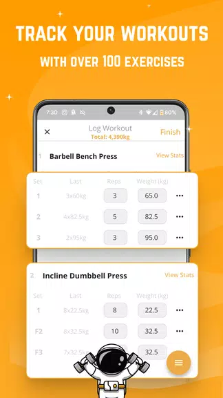 Stronger - Workout Gym Tracker Capture d'écran 0