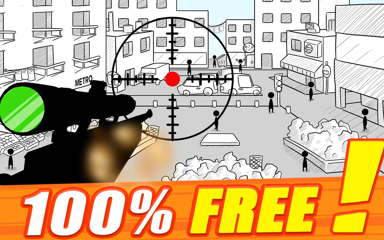 Stickman sniper : Tap to kill Ảnh chụp màn hình 1