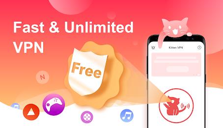 VPN Kitten: Free Unlimited VPN Proxy & Secure WiFi Captura de pantalla 0