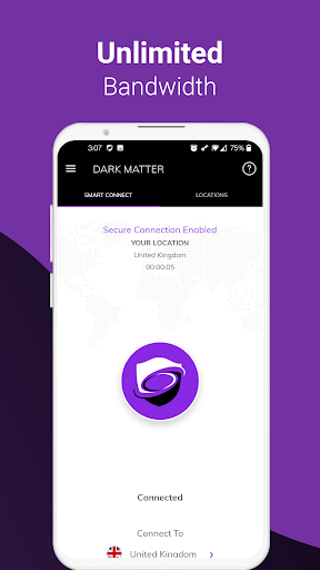 DarkMatter VPN ဖန်သားပြင်ဓာတ်ပုံ 2