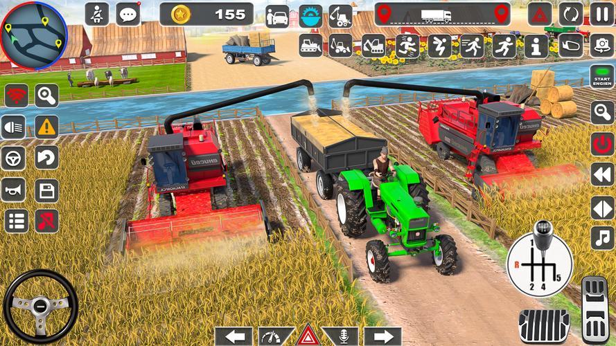 Tractor Driving Farming Games Ảnh chụp màn hình 3