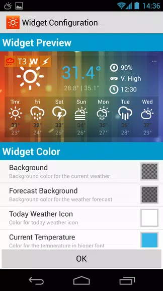 Sunny HK -Weather&Clock Widget স্ক্রিনশট 2