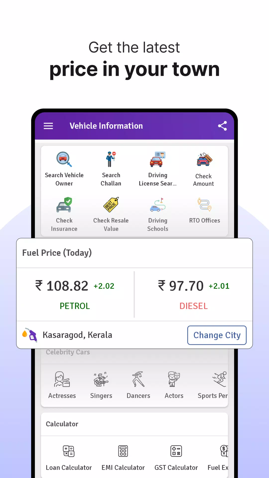 RTO Vehicle Info App, Challan Ekran Görüntüsü 0