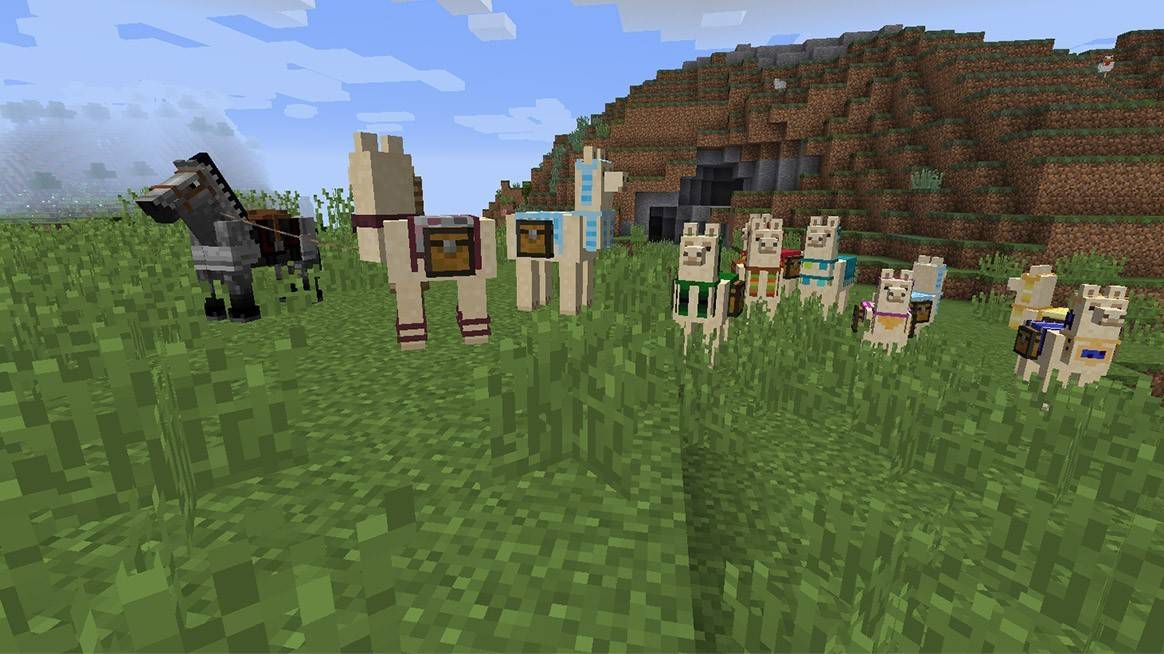 Llamas in Minecraft