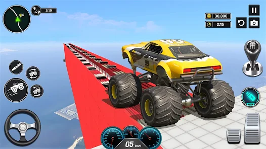 Monster Truck Mega Ramp - Extreme Stunts GT Racing应用截图第2张