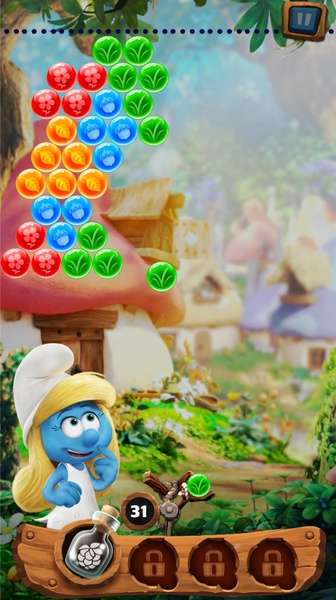 Smurfs Bubble Story ภาพหน้าจอ 3