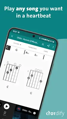 Chordify: Song Chords & Tuner ภาพหน้าจอ 0