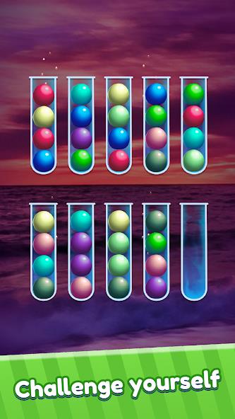 Ball Sort Puzzle Color Sort Mod Captura de pantalla 1