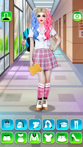 College Girls Fashion Dress Up Ekran Görüntüsü 2