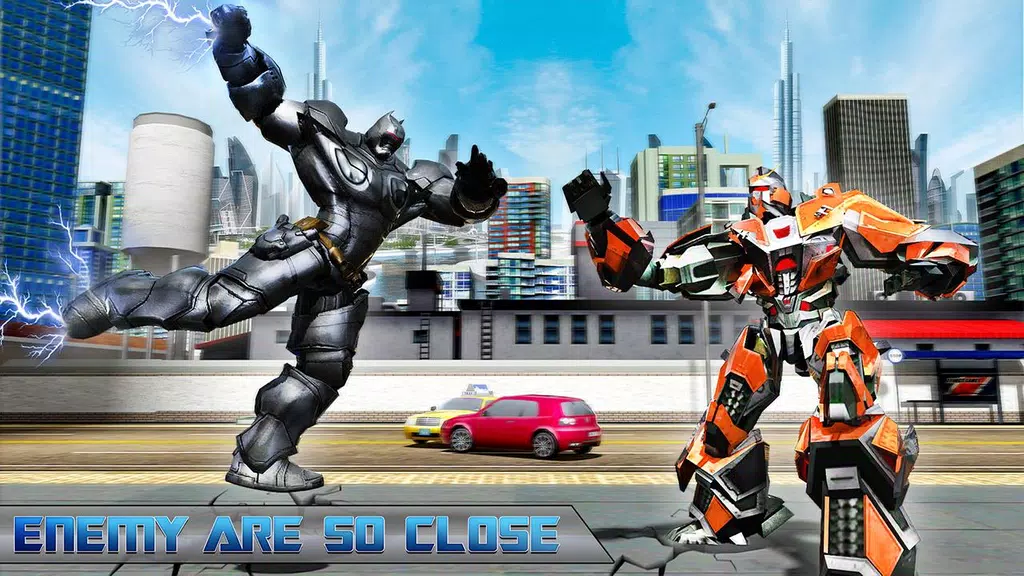 Flying Rope Hero Robot Fight Simulator Screenshot 3