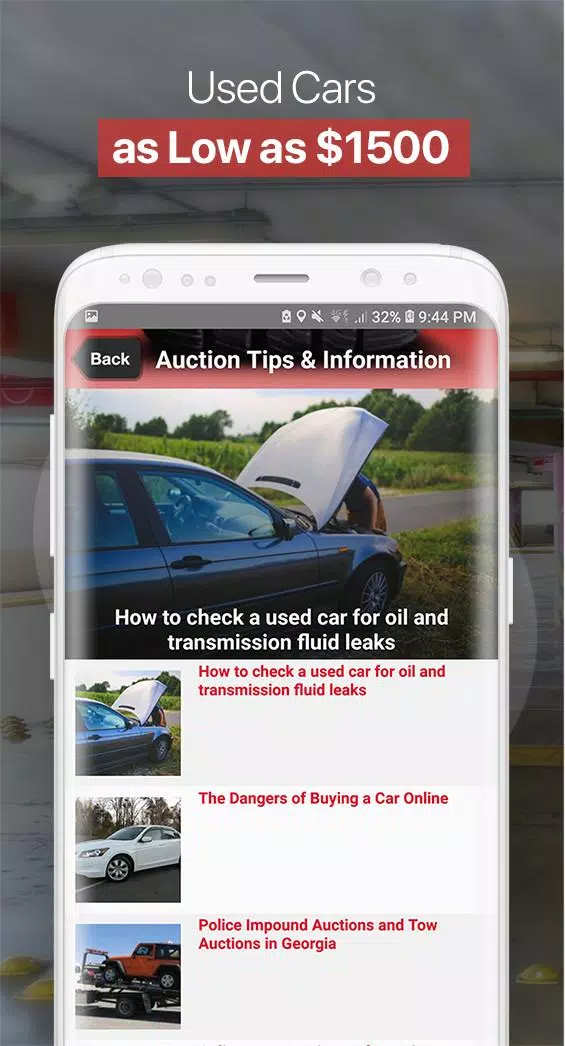 Public Car Auctions Directory Captura de pantalla 2