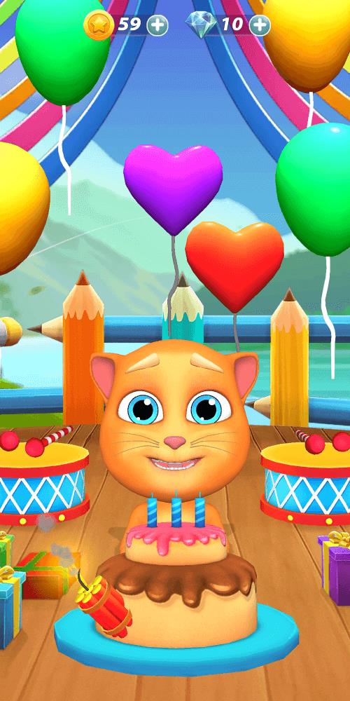 Virtual Pet Tommy - Cat Game Ảnh chụp màn hình 0