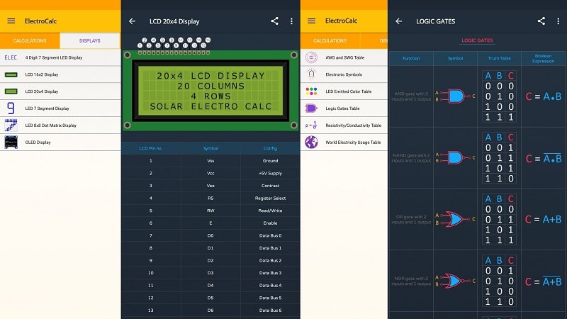 ElectroCalc Captura de pantalla 2