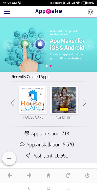 AppMake - Hybrid app maker Ekran Görüntüsü 1