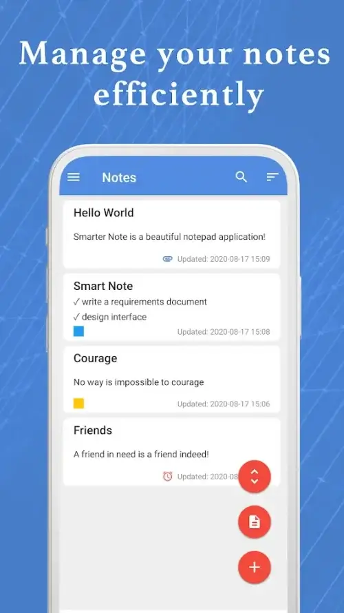 Smart Note - Bloc de notas Captura de pantalla 0