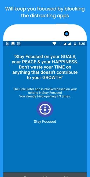 Stay Focused - Bloqueador apps Captura de pantalla 0