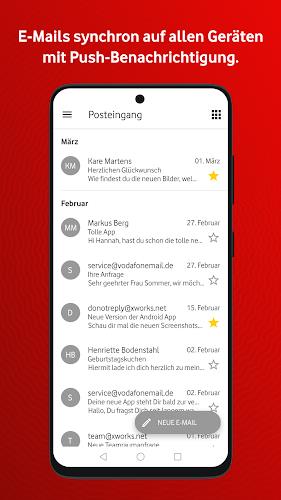 Vodafone E-Mail & Cloud Schermafbeelding 2