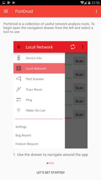 Schermata PortDroid Network Analysis 0