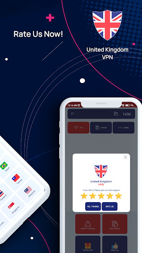 UK Vpn Get United Kingdom IP ဖန်သားပြင်ဓာတ်ပုံ 3