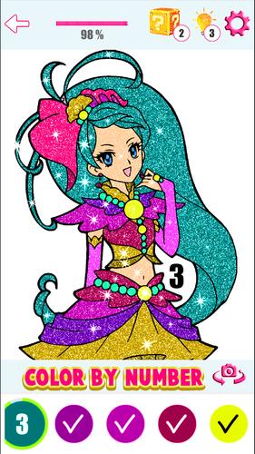 Anime Manga Color By Number Captura de tela 3