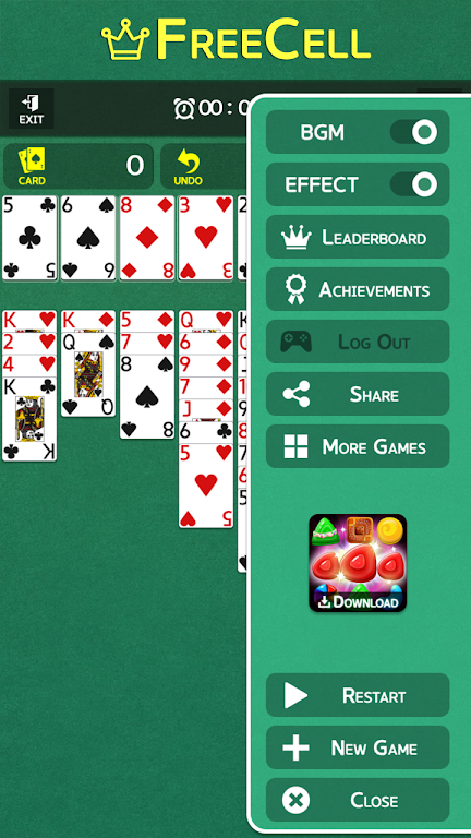 FreeCell - Classic Card Game Tangkapan skrin 3