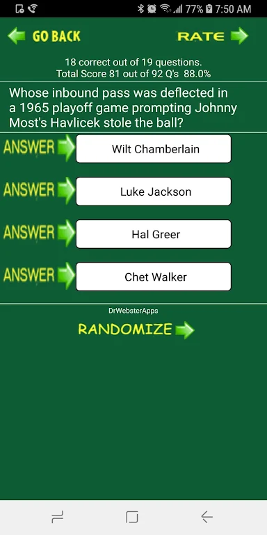 Schermata Trivia & Schedule Celtics fans 3