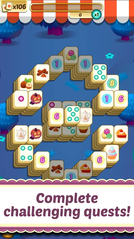 Mahjong Solitaire Cupcake Bake應用截圖第1張