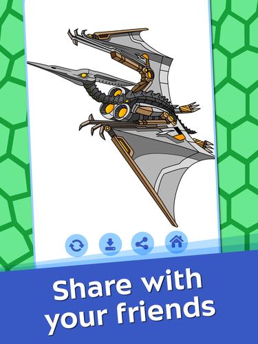 Schermata Dino Robots Coloring for Boys 3