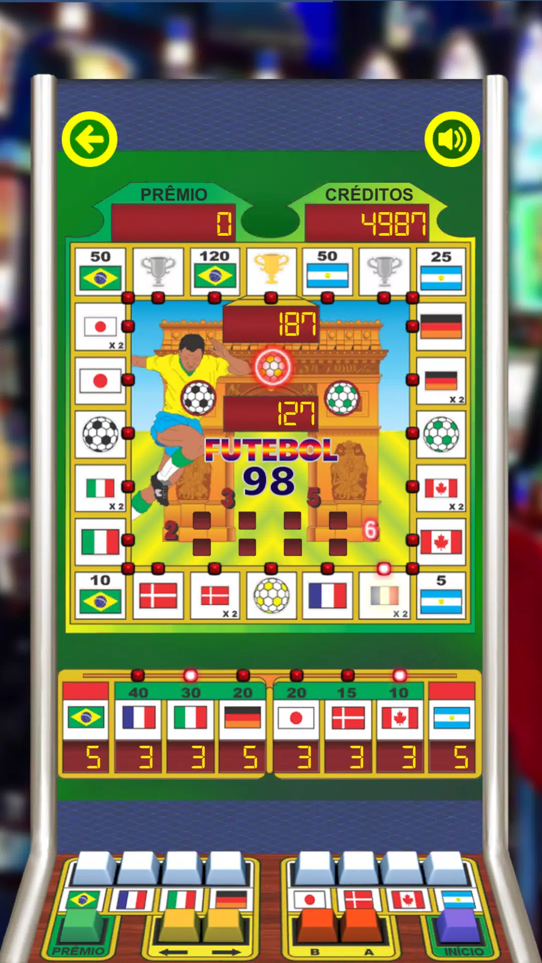 Football 98 Slot Machine Ekran Görüntüsü 0