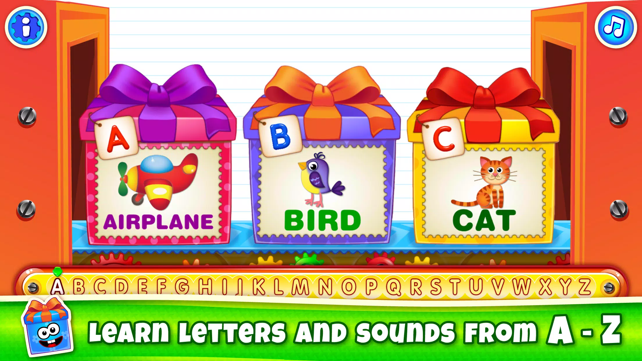 Schermata Bini ABC Kids Alphabet Games! 0