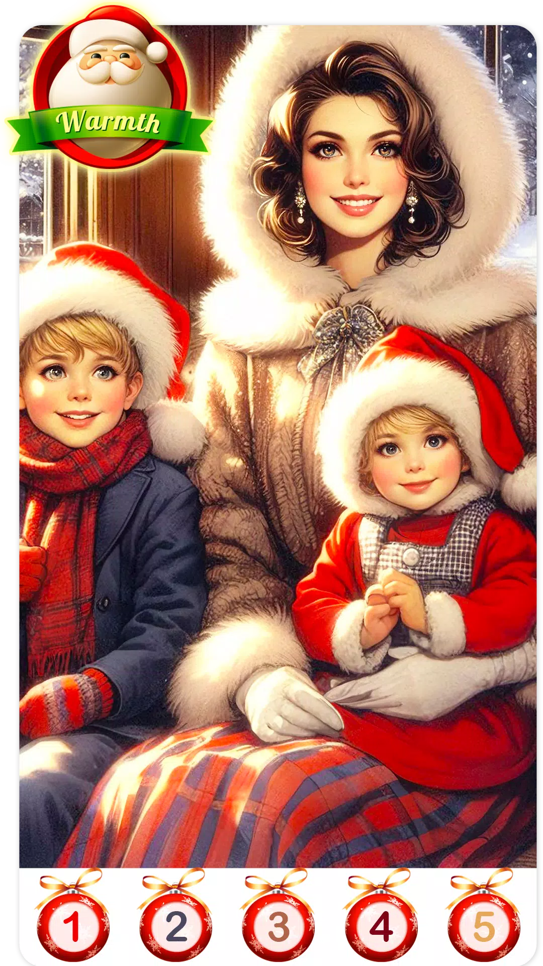 Christmas Santa Family Color Ảnh chụp màn hình 3