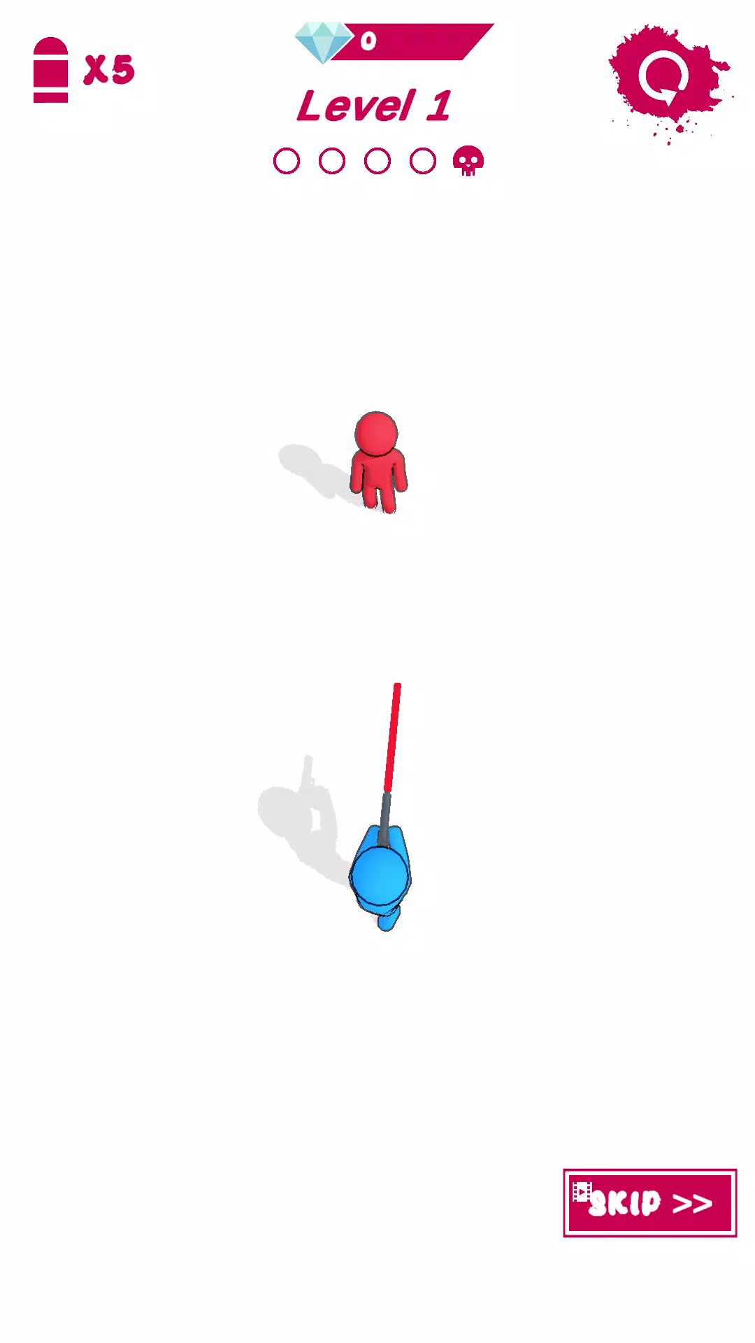 Stickman Laser - 3D Screenshot 1