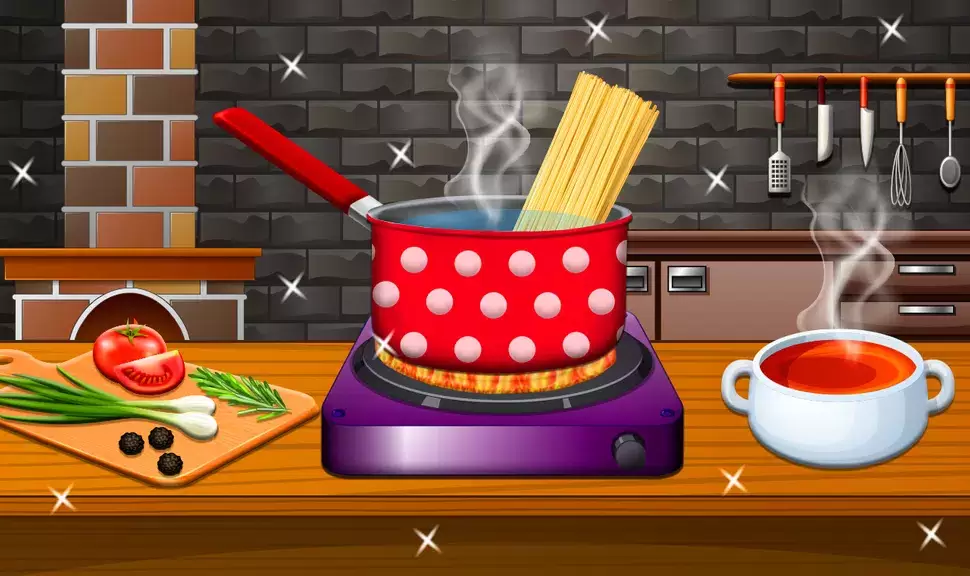 Crispy Noodles Cooking Game Schermafbeelding 0