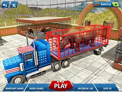 Offroad Wild Animal Truck Driv 스크린샷 0