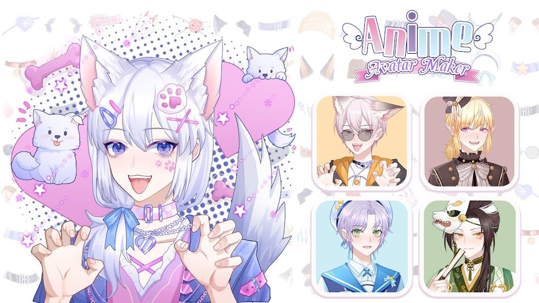 Anime Avatar Maker Creator Mod Ekran Görüntüsü 0