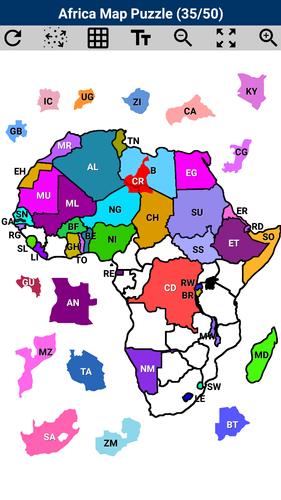Africa Map Puzzle應用截圖第1張