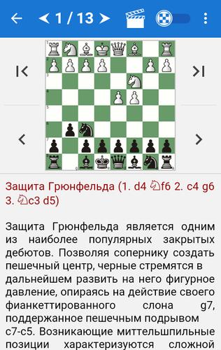 Chess Tactics in Grünfeld Def. Zrzut ekranu 0