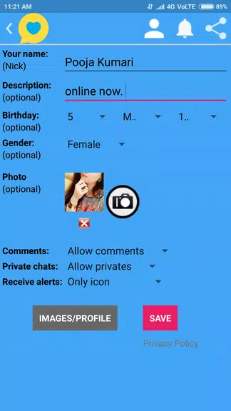 Indian Girls Chat Captura de pantalla 3
