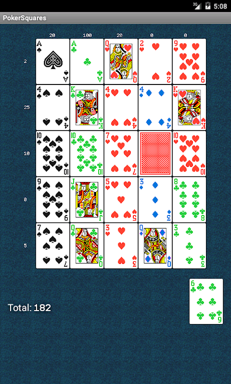 Poker Squares Ekran Görüntüsü 0