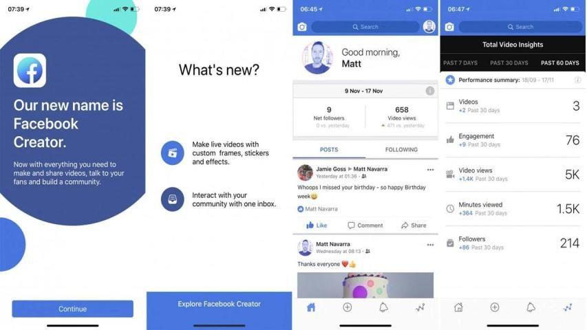 Facebook Creators Tangkapan skrin 0