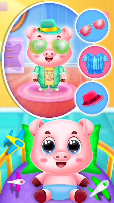 Pinky pig mom newborn Screenshot 3