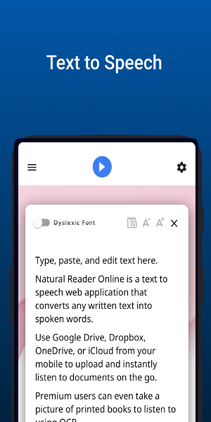 NaturalReader - Text to Speech Captura de tela 0