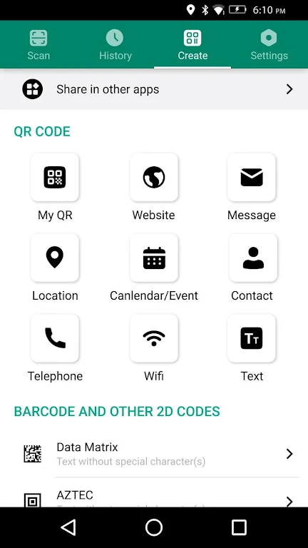 Barcode & QR code scanner スクリーンショット 2