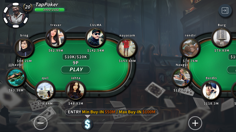 Tap Poker Social Edition ภาพหน้าจอ 1