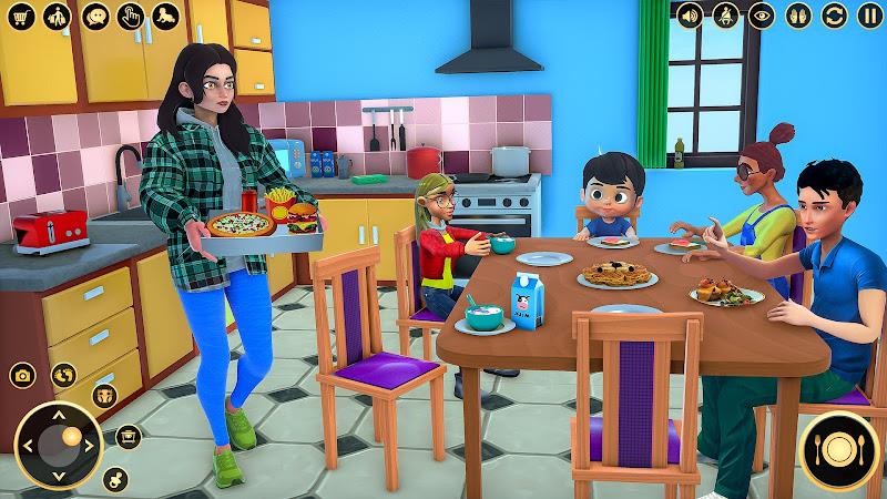 Pregnant Mom Family Game 3D Captura de tela 1