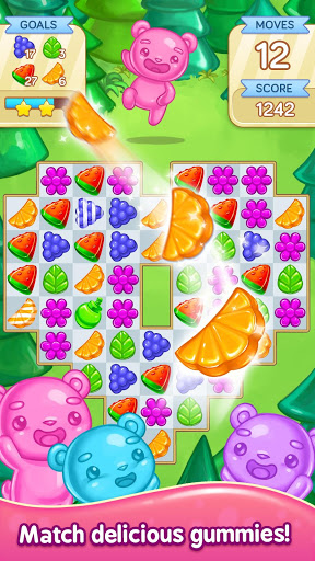 Gummy Gush: Match 3 Puzzle Schermafbeelding 1