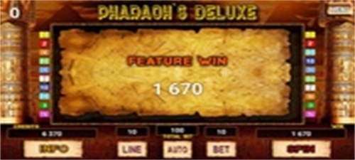 Pharaoh`s Deluxe Slot Capture d'écran 2