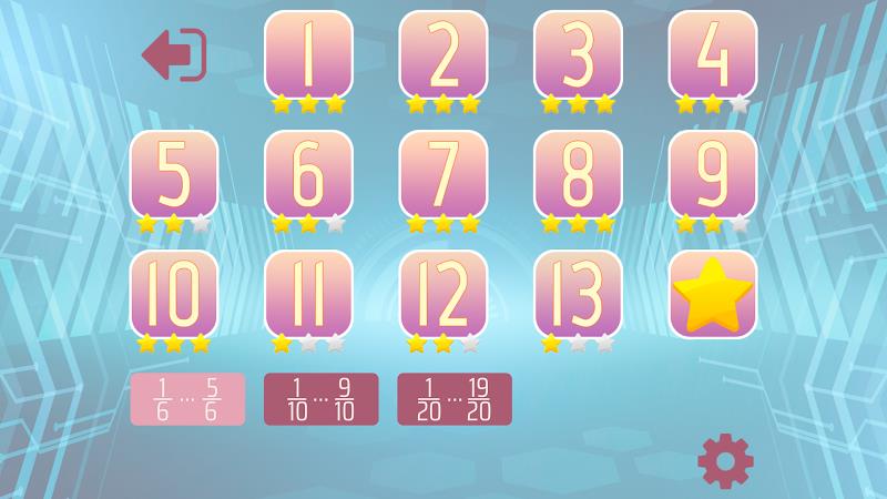 Dividing Fractions Math Game Schermafbeelding 2