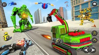 Robot Truck Car Transform Game स्क्रीनशॉट 2